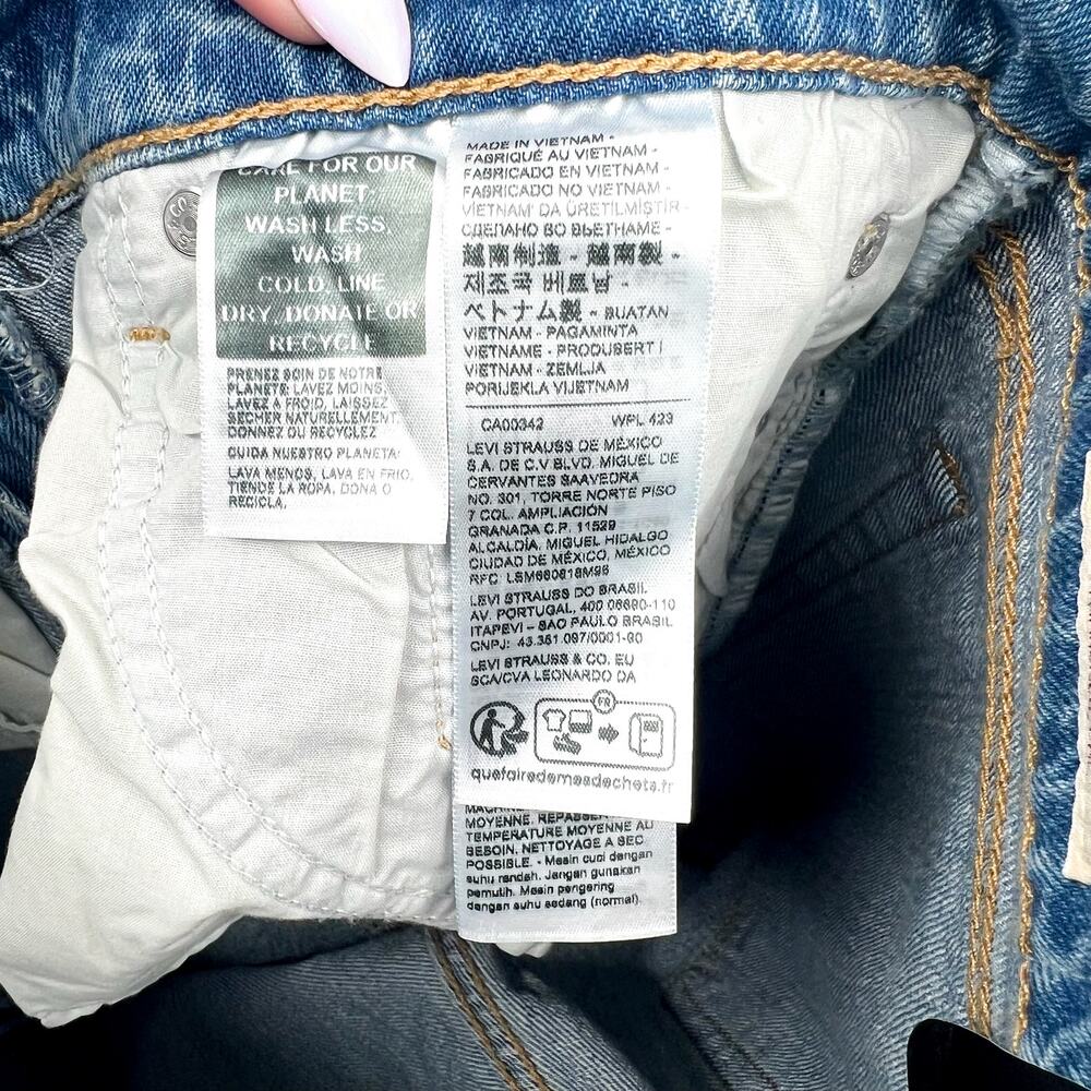 LEVI'S Womens Wedgie Straight Jeans 29x28 US 8 Calling All Blue 34964-0178 NWT - Picture 13 of 14